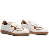 TÊNIS A25 BRANCO E MARROM C 30579 0012 0007 ANACAPRI